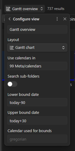 Configure view